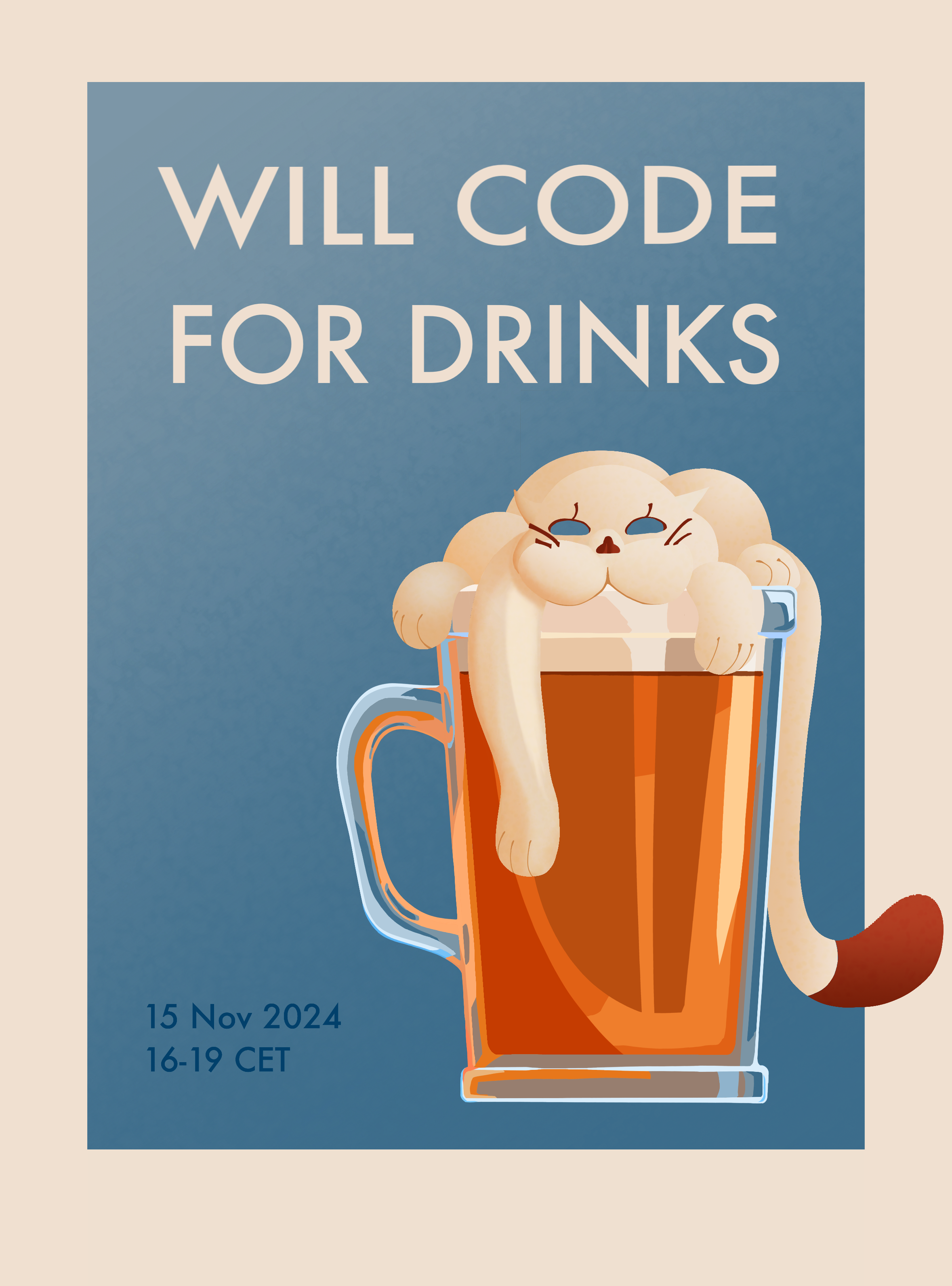 Will Code For Drinks 2024 logo